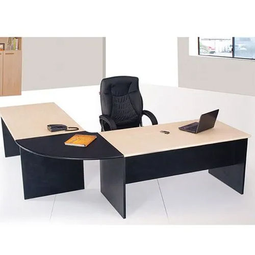 L Shape Wooden Office Table