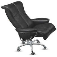 Recliner Chair - Leatherette Black Upholstery, Durable Eco-friendly Design, Smooth Finish