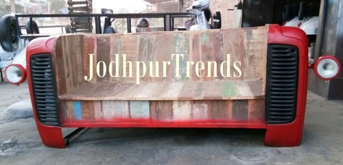 Three Seater Tractor Sofa - Color: Red