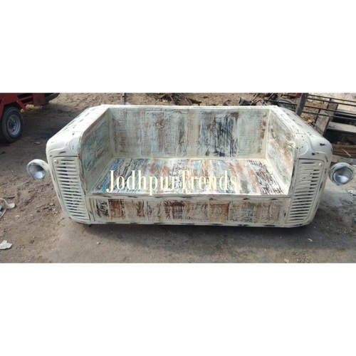 Tractor Design Sofa Three Seater - Finishing: Polished