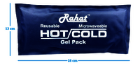 Hot And Cold Gel Pack - Navy Blue, 11x5 Inch | Stress Reduction Therapy Equipment, Pain Relief And Personal Care
