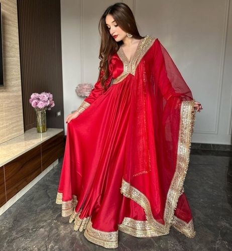 Red Anarkali  Suitd