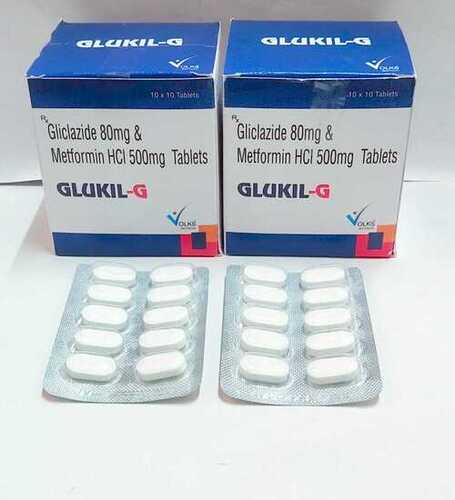 GLICLAZIDE 80 मिलीग्राम मेटफॉर्मिन 500 मिलीग्राम