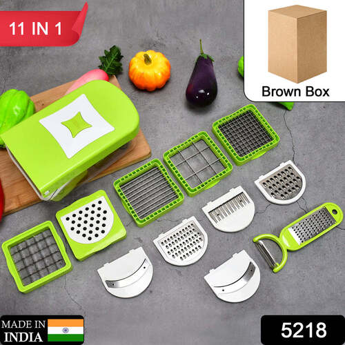 FRUIT AND VEGETABLE SLICER CUTTER KITCHEN SLICE DICER 11IN1(5218)