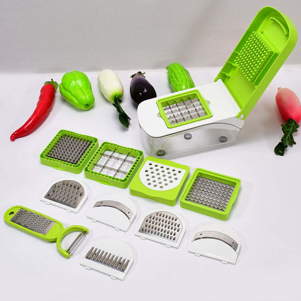 FRUIT AND VEGETABLE SLICER CUTTER KITCHEN SLICE DICER 11IN1(5218)
