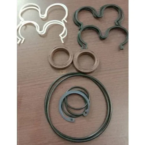 JCB Hydraulic Pump Seal Kit - Rubber, 15 Piece, Round Shape | Hardness: 30 HRC, Designed for Efficient Industrial Hydraulic Operations