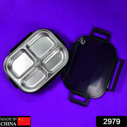 Lunch Box With 4 Compartments(2979) Application: Whether At Work