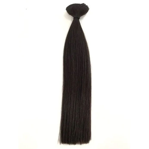 Black Straight Weft Steam Wavy Hair