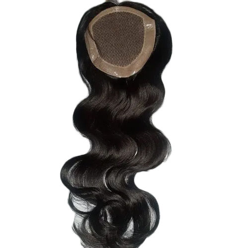 Black Remy Human Hair Patch