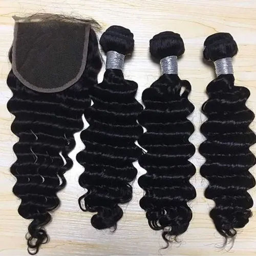 Deep Wavy Machine Weft Hair