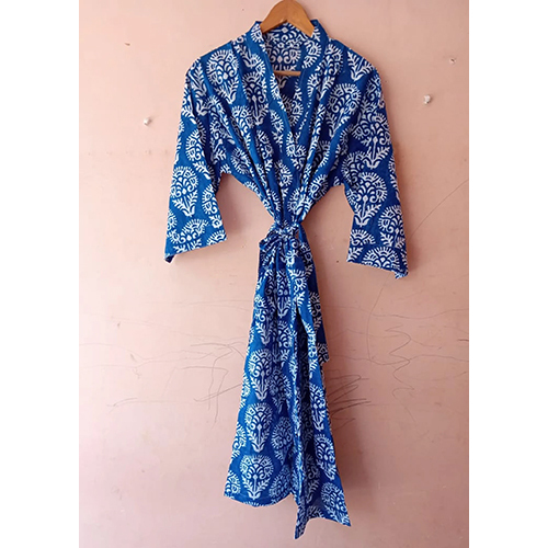 Breathable Hand Block Print Cotton Kimono