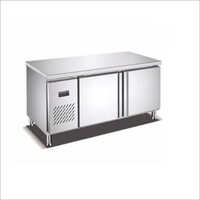 Under Counter Refrigerator - Stainless Steel, Rectangular Design With 4 Legs , 2 Shelves And Silver Finish