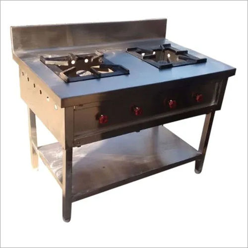 Stainless Steel Two Burner Range