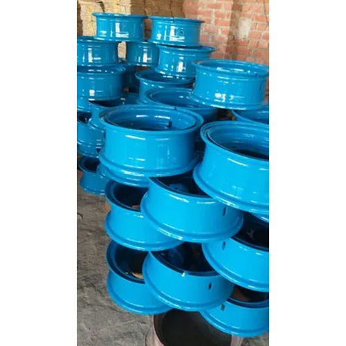 Glossy 9 X 16 Inch Blue Trailer Wheel Rim