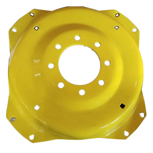 Yellow Mild Steel Tractor Rear Wheel Rim Plate