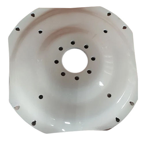 White 28 Inch Swraj Tractor Rear Wheel Plate