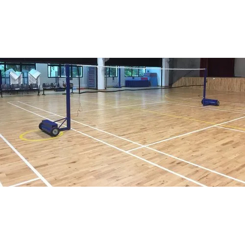 Brown Matte Finish Badminton Court Flooring