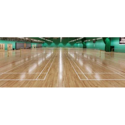 Glossy Finish Indoor Sports Flooring