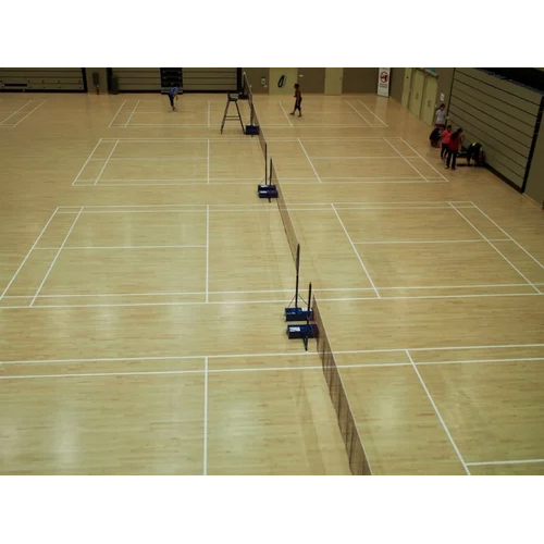 Brown 25X50 Feet Badminton Court Flooring