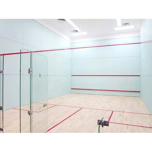 Brown Squash Court Wooden Flooring