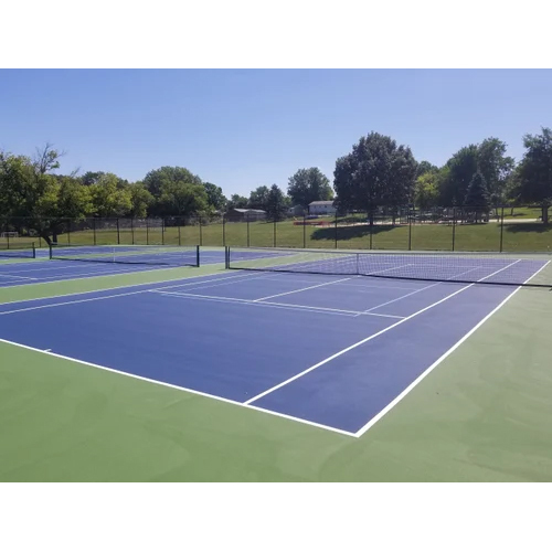 Blue Outdoor Tennis Court Flooring