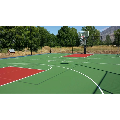 Green Heavy Duty Basketball Court