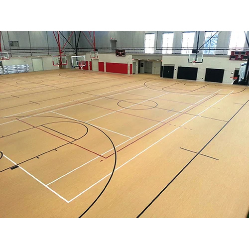 Wood Flooring - Customizable Size, Brown Color | Anti-Slip and Non-Slip Surface Treatment