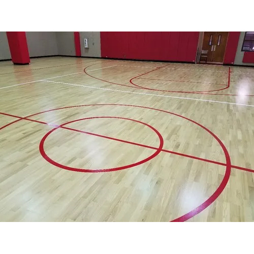 White Oak Wooden Basketball Court Flooring