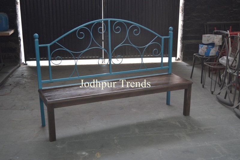 Iron Wooden Bench
