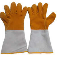 Both Hand 35 CM All Leather Gloves With Funnel