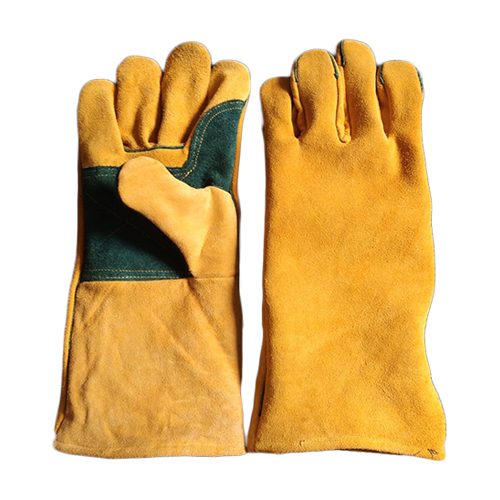 Yellow Palm Winter Welding Hand Gloves