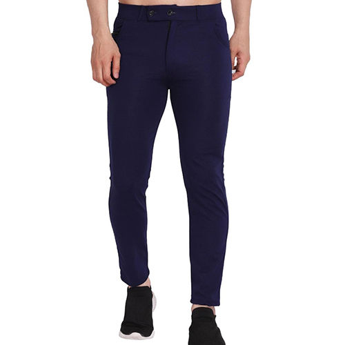 Different Available Mens Blue Dryfit Fabric Trouser