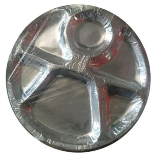 Compartment Silver Foil Paper Plates