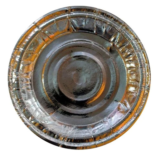 6 Inch Disposable Silver Foil Paper Plate