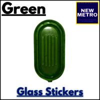 Slinding Glass Stickers -Green