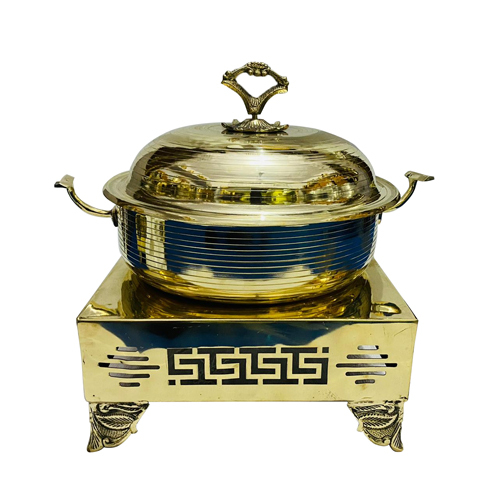 Metallic Brass Designer Chafing Dish
