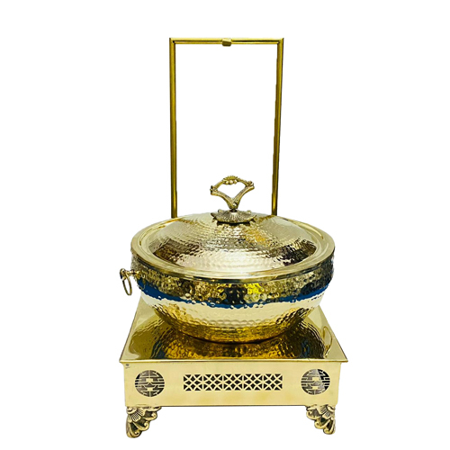 Metallic Brass Decorative Chafing Dish