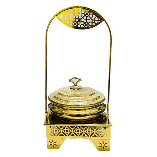 Brass Fancy Chafing Dish - High-Quality Brass Material, Custom Sizes Available | Elegant Design for Large Gatherings, Easy to Clean and Maintain