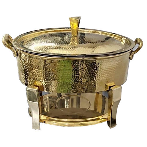 Metallic Brass Modern Chafing Dish