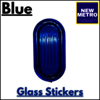 Slinding Glass Stickers -Blue