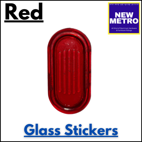 Slinding Glass Stickers -Red