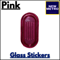 Slinding Glass Stickers -Pink