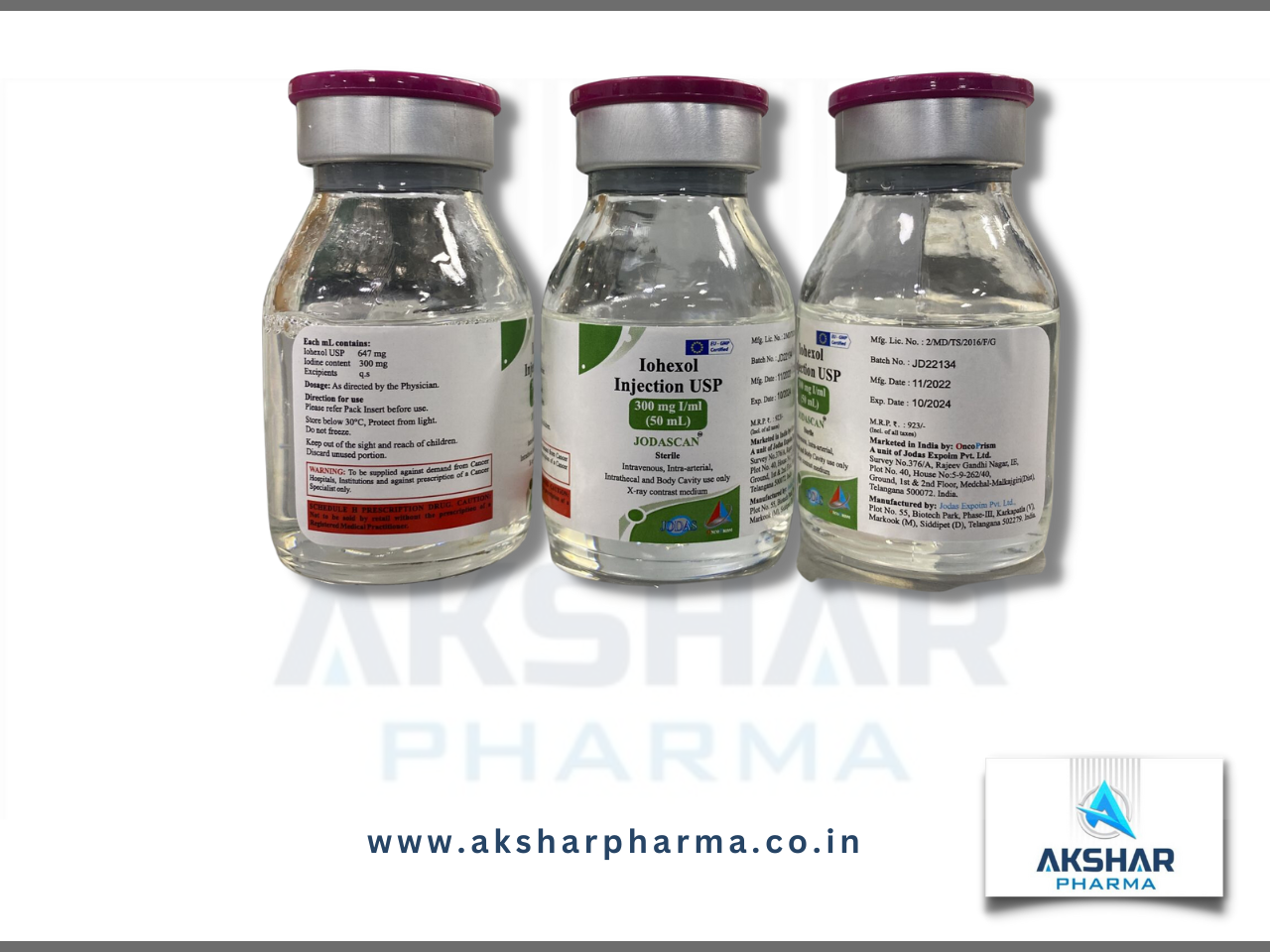 Iohexol (Jodascan injection 300 mg I/ml (50 ml)