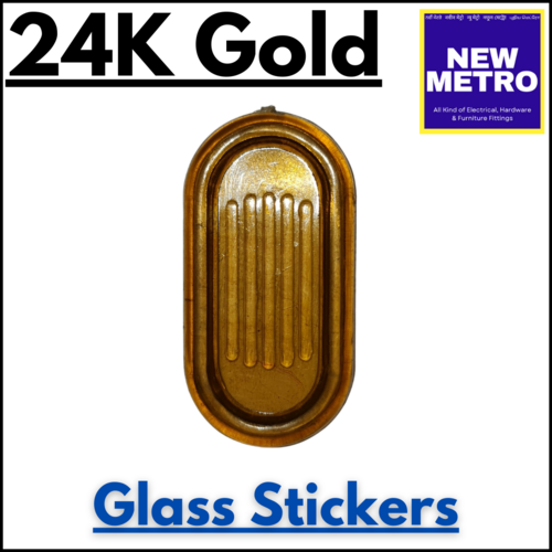Slinding Glass Stickers -24k Gold