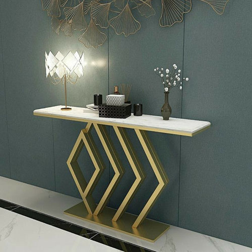 PVD Coated Narrow Console Table