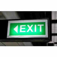 Led Exit Sign Board Application: Industrial & Commercial