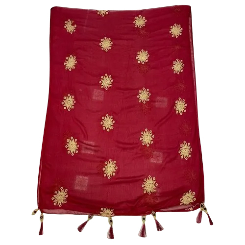2.10m Chiffon Fancy Dupatta - 2.10 Meter Length, All Season Washable | Casual Ethnic Accessory for Versatile Styling