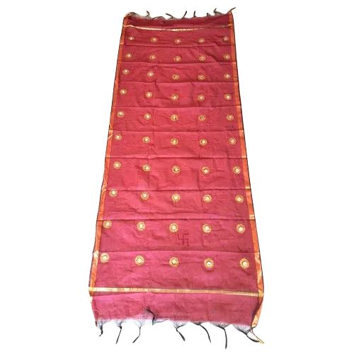 2.30 m Chanderi Designer Dupatta - Washable Fabric, All Season Wear | Casual Ethnic Accessory for Versatile Styling