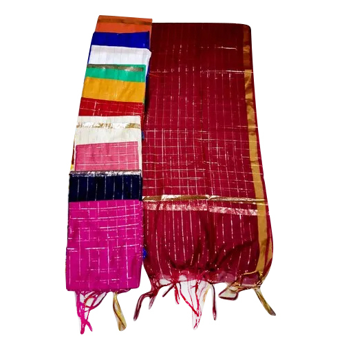 Chanderi Dupatta - 2.30 M Length, Multicolor Design | Washable Casual Wear for All Seasons