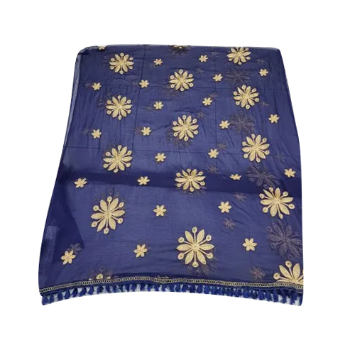 Nazneen Embroidery Dupatta - All-Season Casual Cotton Fabric | Washable, Indian Ethnic Design